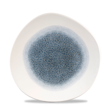 Raku Topaz Blue Organic Plate 26.4cm